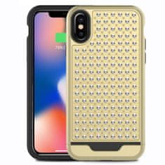 ZIZO Hybridní Kryt Zizo Star Diamond – Obal Na Iphone X (Zlato/Černý)