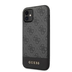 Guess Kolekce Guess 4G Bottom Stripe – Pouzdro Na Iphone 11 (Šedé)