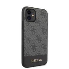 Guess Kolekce Guess 4G Bottom Stripe – Pouzdro Na Iphone 11 (Šedé)