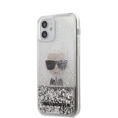 Karl Lagerfeld Karl Lagerfeld Liquid Glitter Ikonik - Kryt Na Iphone 12 Mini (Stříbrný)