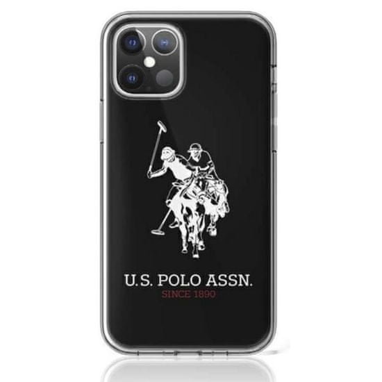 US Polo Us Polo Assn Big Double Horse Logo - Iphone 12 Mini Pouzdro (Černá)