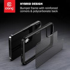 Crong Crong Hybrid Carbon - Kryt Na Iphone 12 Pro Max (Černý)