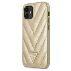 Guess Guess V Quilted - Kryt Na Iphone 12 Mini (Zlatý)