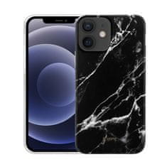 Crong Crong Marble Case - Kryt Na Iphone 12 Mini (Černý)