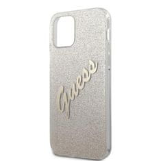 Guess Guess Glitter Gradient Script - Kryt Na Iphone 12 / Iphone 12 Pro (Zlatý)