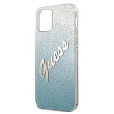 Guess Guess Glitter Gradient Script - Kryt Na Iphone 12 / Iphone 12 Pro (Modrý)