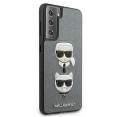 Karl Lagerfeld Karl Lagerfeld Saffiano Karl & Choupette Heads - Samsung Galaxy S21+ Pouzdro (