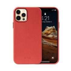 Crong Crong Essential Cover - Kryt Z Ekologické Kůže Iphone 12 Pro Max (Červený