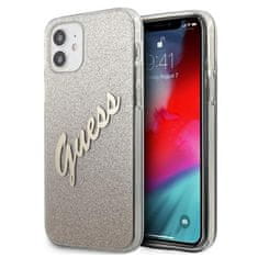 Guess Guess Glitter Gradient Script - Kryt Na Iphone 12 Mini (Zlatý)