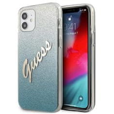 Guess Guess Glitter Gradient Script - Kryt Na Iphone 12 Mini (Modrý)