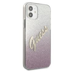 Guess Guess Glitter Gradient Script - Kryt Na Iphone 12 Mini (Růžová)