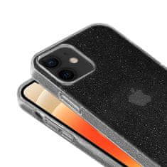 Crong Crong Glitter Case - Kryt Na Iphone 12 Mini (Průhledný/Stříbrný)
