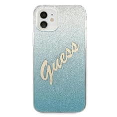 Guess Guess Glitter Gradient Script - Kryt Na Iphone 12 Mini (Modrý)