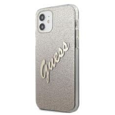 Guess Guess Glitter Gradient Script - Kryt Na Iphone 12 Mini (Zlatý)