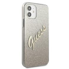 Guess Guess Glitter Gradient Script - Kryt Na Iphone 12 Mini (Zlatý)