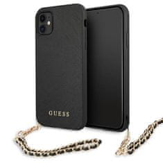 Guess Guess Saffiano Chain - Kryt Na Iphone 11 (Černý)