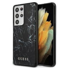 Guess Guess Marble - Samsung Galaxy S21 Ultra Pouzdro (Černé)