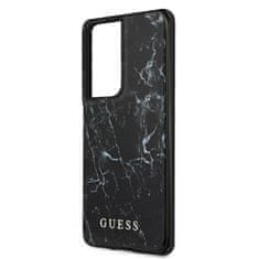 Guess Guess Marble - Samsung Galaxy S21 Ultra Pouzdro (Černé)