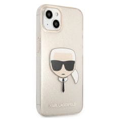 Karl Lagerfeld Karl Lagerfeld Karl's Head Glitter - Kryt Na Iphone 13 (Zlatý)