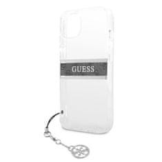 Guess Guess 4G Stripe Grey Charm - Kryt Na Iphone 13 Mini (Průhledný)