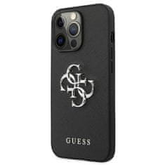 Guess Guess Saffiano 4G Big Silver Logo - Kryt Na Iphone 13 Pro (Černý)