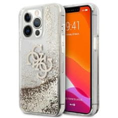 Guess Guess Liquid Glitter 4G Big Logo - Kryt Na Iphone 13 Pro (Zlatý)