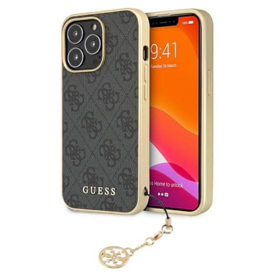 Guess Kolekce Guess 4G Charms – Pouzdro Iphone 13 Pro Max (Šedé)