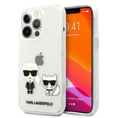 Karl Lagerfeld Karl Lagerfeld Ikonik & Choupette - Kryt Na Iphone 13 Pro Max (Průhledný)