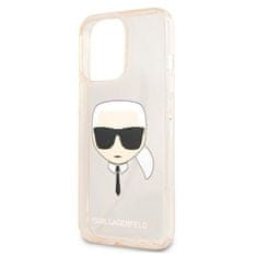 Karl Lagerfeld Karl Lagerfeld Karl's Head Glitter - Kryt Na Iphone 13 Pro (Zlatý)