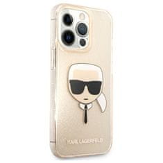 Karl Lagerfeld Karl Lagerfeld Karl's Head Glitter - Kryt Na Iphone 13 Pro (Zlatý)