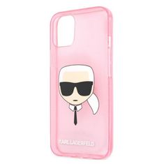 Karl Lagerfeld Karl Lagerfeld Karl's Head Glitter - Kryt Na Iphone 13 Mini (Růžová)