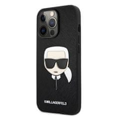 Karl Lagerfeld Karl Lagerfeld Saffiano Ikonik Karl`s Head - Kryt Na Iphone 13 Pro (Černý)