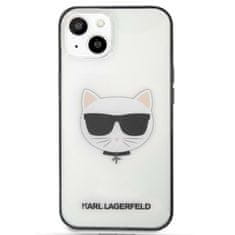 Karl Lagerfeld Karl Lagerfeld Choupette Head - Kryt Na Iphone 13 Mini (Průhledný / Černý