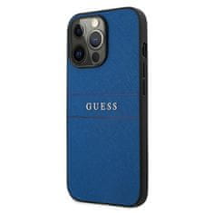 Guess Guess Saffiano Metal Logo Stripes - Kryt Na Iphone 13 Pro (Modrý)