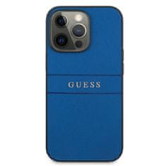 Guess Guess Saffiano Metal Logo Stripes - Kryt Na Iphone 13 Pro (Modrý)