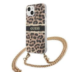 Guess Guess Leopard Gold Stripe Crossbody – Pouzdro Na Iphone 13 Mini