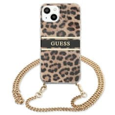 Guess Guess Leopard Gold Stripe Crossbody – Pouzdro Na Iphone 13 Mini