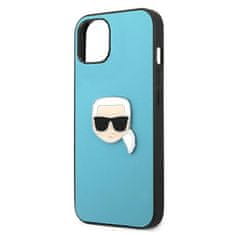 Karl Lagerfeld Karl Lagerfeld Pu Leather Karl's Head Metal - Kryt Na Iphone 13 (Modrý)