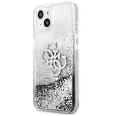 Guess Guess Liquid Glitter 4G Big Logo - Kryt Na Iphone 13 Mini (Stříbrná)