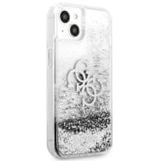 Guess Guess Liquid Glitter 4G Big Logo - Kryt Na Iphone 13 Mini (Stříbrná)