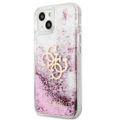 Guess Guess Liquid Glitter 4G Big Logo - Kryt Na Iphone 13 Mini (Růžový)