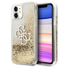 Guess Guess Liquid Glitter 4G Big Logo - Kryt Na Iphone 11 (Zlatý)