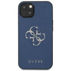 Guess Guess Saffiano 4G Big Silver Logo - Kryt Na Iphone 13 Mini (Modrý)