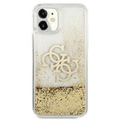 Guess Guess Liquid Glitter 4G Big Logo - Kryt Na Iphone 11 (Zlatý)