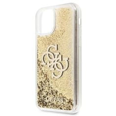 Guess Guess Liquid Glitter 4G Big Logo - Kryt Na Iphone 11 (Zlatý)