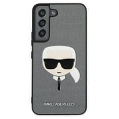 Karl Lagerfeld Karl Lagerfeld Saffiano Ikonik Karl`s Head - Samsung Galaxy S22+ Pouzdro (Sreb