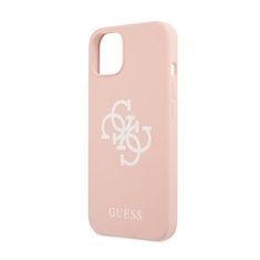 Guess Guess Silicone 4G Big Logo - Kryt Na Iphone 13 Mini (Růžová)