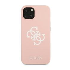 Guess Guess Silicone 4G Big Logo - Kryt Na Iphone 13 Mini (Růžová)