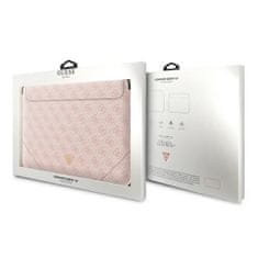 Guess Guess 4G Uptown Triangle Logo Sleeve - Pouzdro Na Notebook 16" (Růžové)