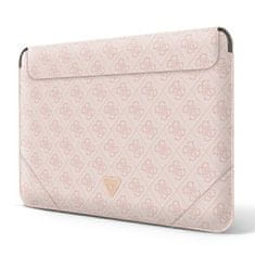 Guess Guess 4G Uptown Triangle Logo Sleeve - Pouzdro Na Notebook 16" (Růžové)